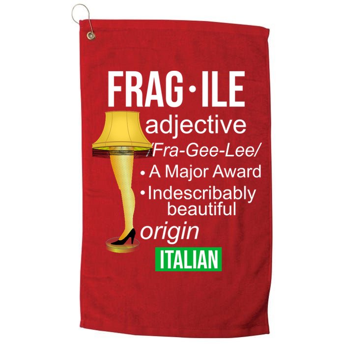 Fragile Adjective Origin Italian A Major Award Golf Towel