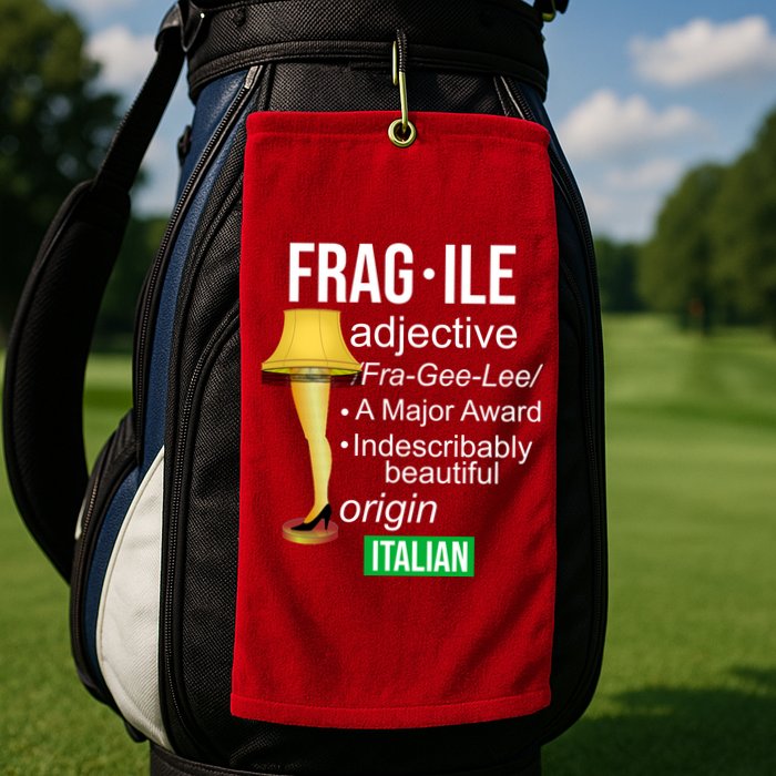 Fragile Adjective Origin Italian A Major Award Golf Towel