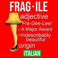 Fragile Adjective Origin Italian A Major Award Short Acrylic Beanie
