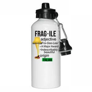 Fragile Adjective Origin Italian A Major Award Aluminum Water Bottle