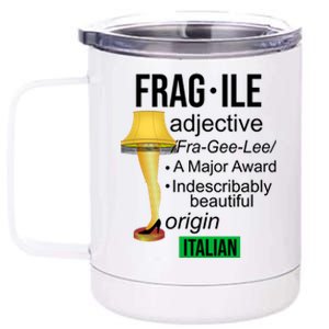 Fragile Adjective Origin Italian A Major Award 12 oz Stainless Steel Tumbler Cup