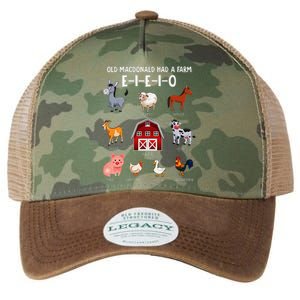 Farm Animals Old Macdonald Had A Farm E I E I O Legacy Tie Dye Trucker Hat