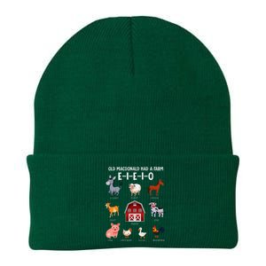 Farm Animals Old Macdonald Had A Farm E I E I O Knit Cap Winter Beanie