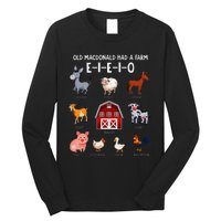 Farm Animals Old Macdonald Had A Farm E I E I O Long Sleeve Shirt