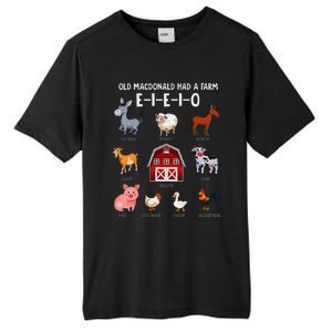 Farm Animals Old Macdonald Had A Farm E I E I O Tall Fusion ChromaSoft Performance T-Shirt