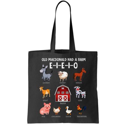 Farm Animals Old Macdonald Had A Farm E I E I O Bag