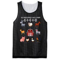 Farm Animals Old Macdonald Had A Farm E I E I O Mesh Reversible Basketball Jersey Tank