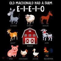 Farm Animals Old Macdonald Had A Farm E I E I O Premium T-Shirt