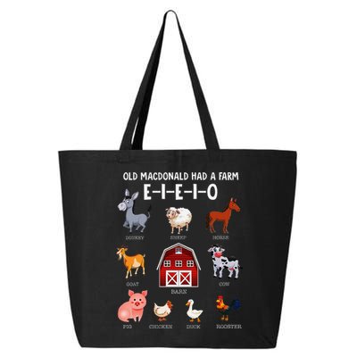 Farm Animals Old Macdonald Had A Farm E I E I O 25L Jumbo Tote
