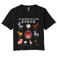 Farm Animals Old Macdonald Had A Farm E I E I O Crop Top