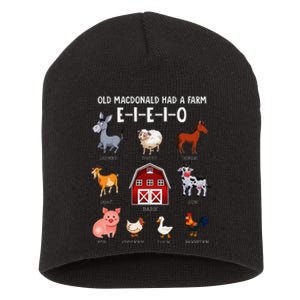 Farm Animals Old Macdonald Had A Farm E I E I O Short Acrylic Beanie