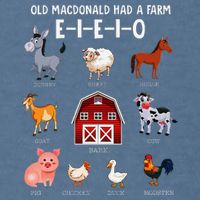 Farm Animals Old Macdonald Had A Farm E I E I O Garment-Dyed Sweatshirt