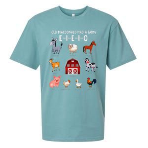 Farm Animals Old Macdonald Had A Farm E I E I O Sueded Cloud Jersey T-Shirt