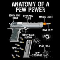 Funny Anatomy Of A Pew Pewer Gift Ammo Gun Gift Adt Saying Gift Women's Crop Top Tee