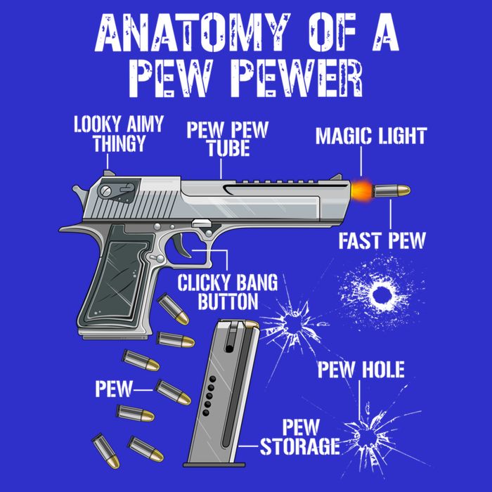Funny Anatomy Of A Pew Pewer Gift Ammo Gun Gift Adt Saying Gift Womens Tank Top