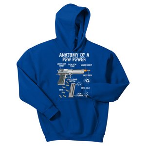 Funny Anatomy Of A Pew Pewer Gift Ammo Gun Gift Adt Saying Gift Kids Hoodie