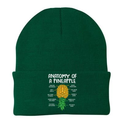 Funny Anatomy Of A Pineapple Swinger  Knit Cap Winter Beanie