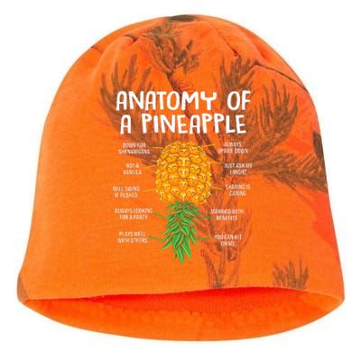 Funny Anatomy Of A Pineapple Swinger  Kati - Camo Knit Beanie