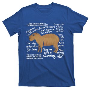 Funny Anatomy Of A Capybara Cute Capybaras T-Shirt