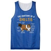 Funny Anatomy Of A Sheltie For Dog Lovers Gift Mesh Reversible Basketball Jersey Tank