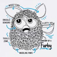Furby Anatomy Of A Furby Retro Textbook Diagram Cooling Performance Crew T-Shirt