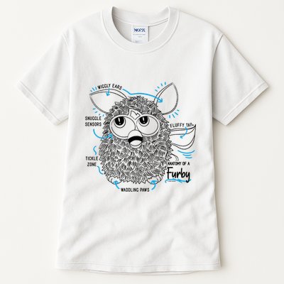 Furby Anatomy Of A Furby Retro Textbook Diagram Tall T-Shirt