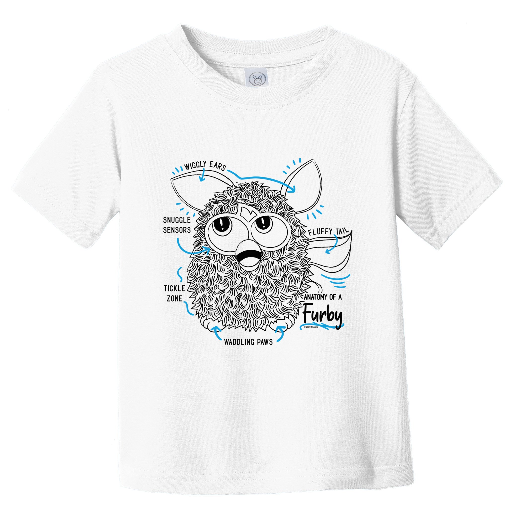 Furby Anatomy Of A Furby Retro Textbook Diagram Toddler T-Shirt