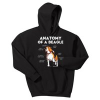 Funny Anatomy Of A Beagle Kids Hoodie