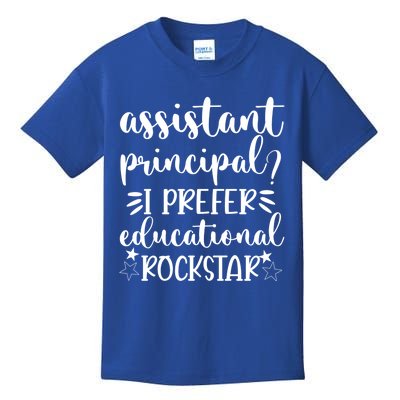 Funny Assistant Principal I Prefer Educational Rockstar Gift Cute Gift Kids T-Shirt