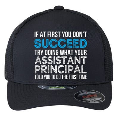 Funny Assistant Principal Gift Funny Gift Flexfit Unipanel Trucker Cap