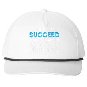 Funny Assistant Principal Gift Funny Gift Snapback Five-Panel Rope Hat