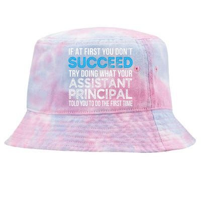 Funny Assistant Principal Gift Funny Gift Tie-Dyed Bucket Hat