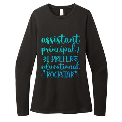 Funny Assistant Principal I Prefer Educational Rockstar Gift Cute Gift Womens CVC Long Sleeve Shirt