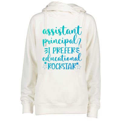 Funny Assistant Principal I Prefer Educational Rockstar Gift Cute Gift Womens Funnel Neck Pullover Hood