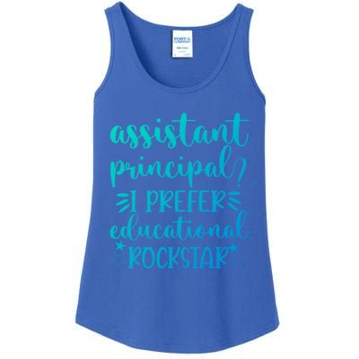 Funny Assistant Principal I Prefer Educational Rockstar Gift Cute Gift Ladies Essential Tank