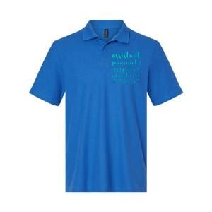 Funny Assistant Principal I Prefer Educational Rockstar Gift Cute Gift Softstyle Adult Sport Polo