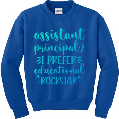 Funny Assistant Principal I Prefer Educational Rockstar Gift Cute Gift Kids Sweatshirt