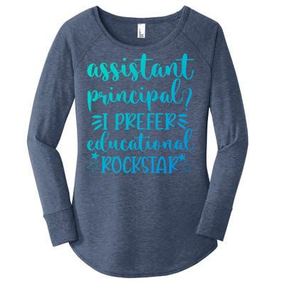 Funny Assistant Principal I Prefer Educational Rockstar Gift Cute Gift Women's Perfect Tri Tunic Long Sleeve Shirt