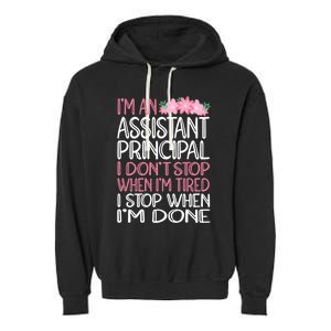 Funny Assistant Principal Gift Garment-Dyed Fleece Hoodie