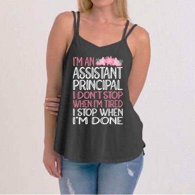 Funny Assistant Principal Gift Women's Strappy Tank