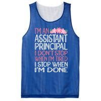 Funny Assistant Principal Gift Mesh Reversible Basketball Jersey Tank