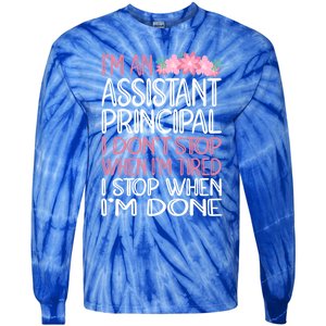 Funny Assistant Principal Gift Tie-Dye Long Sleeve Shirt