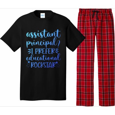 Funny Assistant Principal I Prefer Educational Rockstar Gift Cute Gift Pajama Set