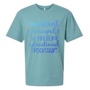 Funny Assistant Principal I Prefer Educational Rockstar Gift Cute Gift Sueded Cloud Jersey T-Shirt