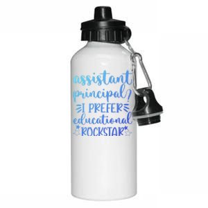 Funny Assistant Principal I Prefer Educational Rockstar Gift Cute Gift Aluminum Water Bottle