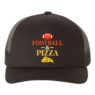 Football And Pizza Lover Footballer Yupoong Adult 5-Panel Trucker Hat