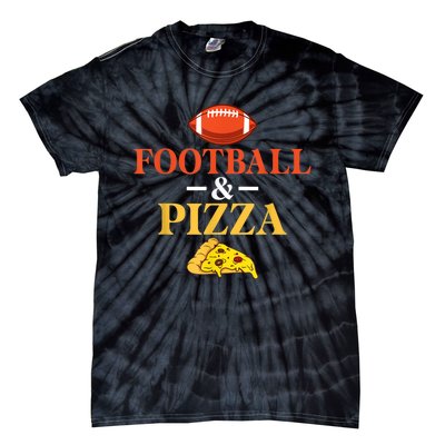 Football And Pizza Lover Footballer Tie-Dye T-Shirt