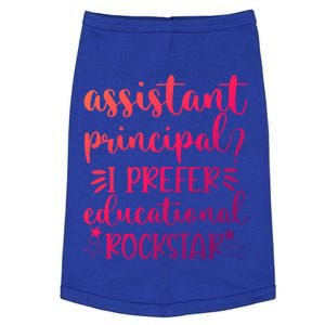 Funny Assistant Principal I Prefer Educational Rockstar Gift Cute Gift Doggie Tank