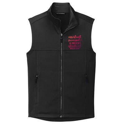 Funny Assistant Principal I Prefer Educational Rockstar Gift Cute Gift Collective Smooth Fleece Vest