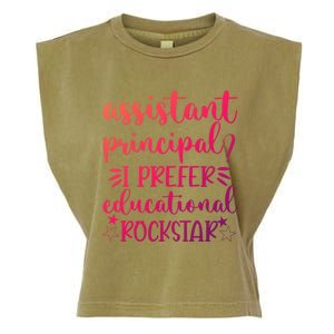 Funny Assistant Principal I Prefer Educational Rockstar Gift Cute Gift Garment-Dyed Women's Muscle Tee